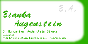 bianka augenstein business card